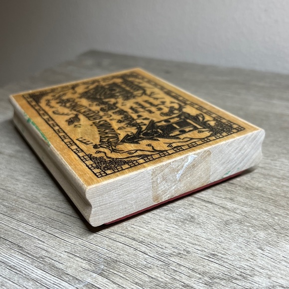 Hampton Art Rubber Stamps “Season's Greetings From Our Place to Yours” Christmas - Picture 5 of 8